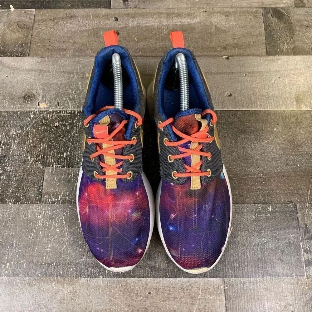 Nike Big Kids Size 6Y Roshe One Galaxy Print Athletic Sneakers Multicolor